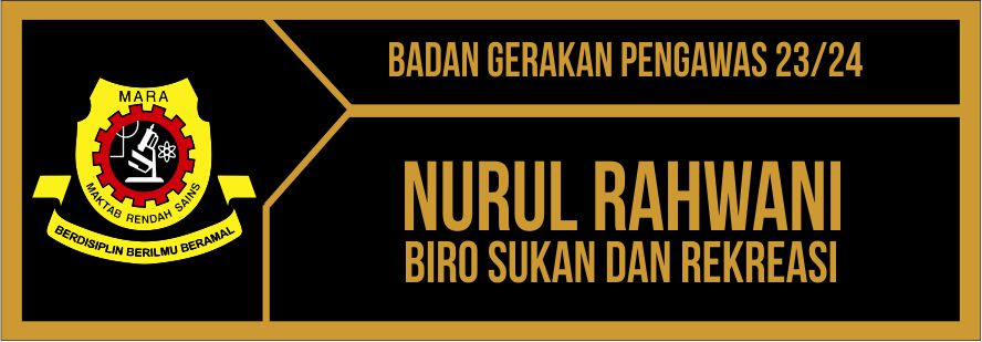 MRSM-07 name tag design