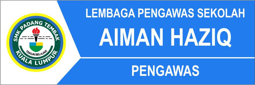 School-30 name tag design
