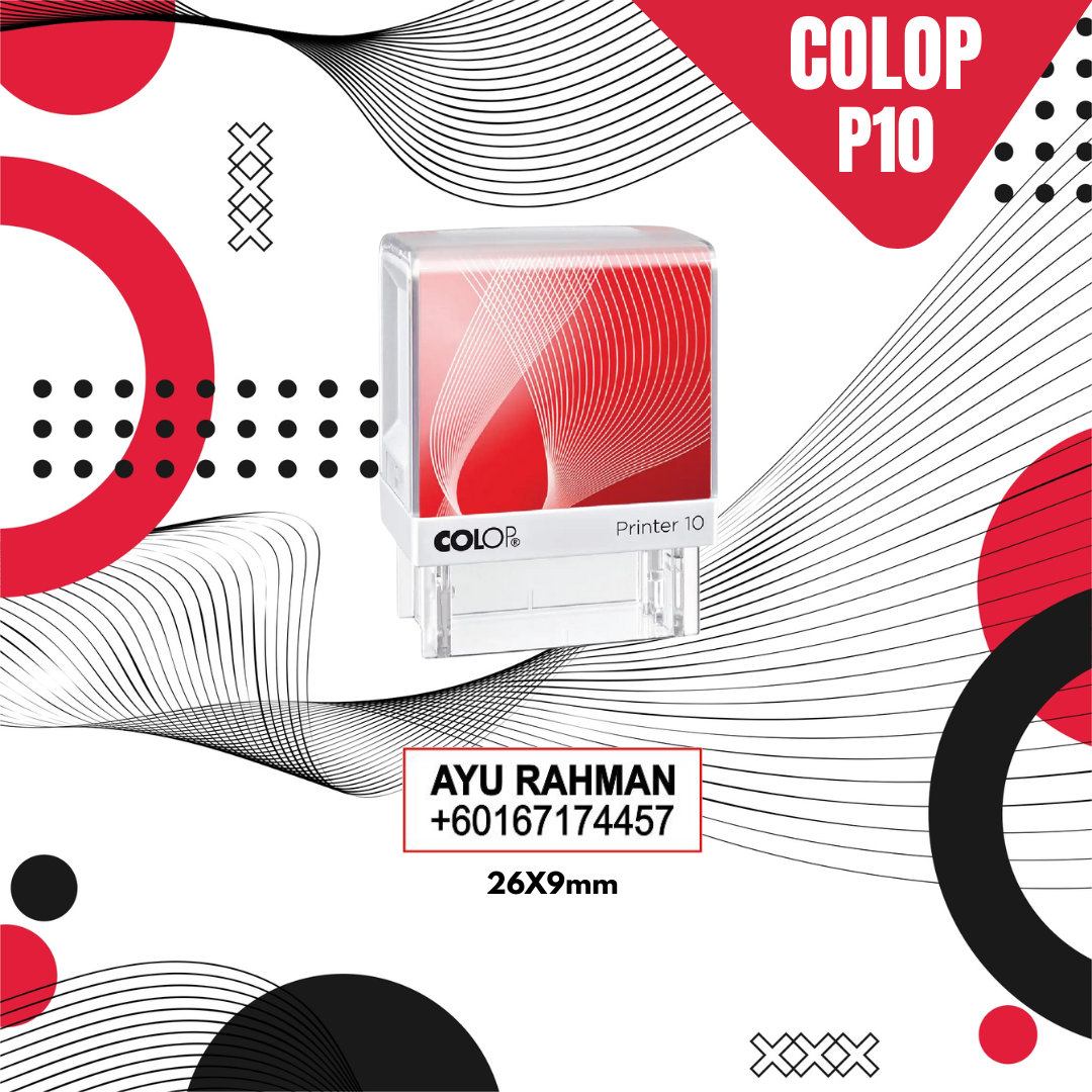 Colop Printer P10 self-inking stamp