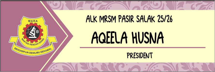MRSM-34 name tag design