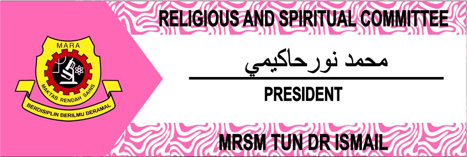 MRSM-35 name tag design