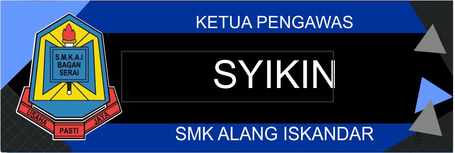 School-75 name tag design