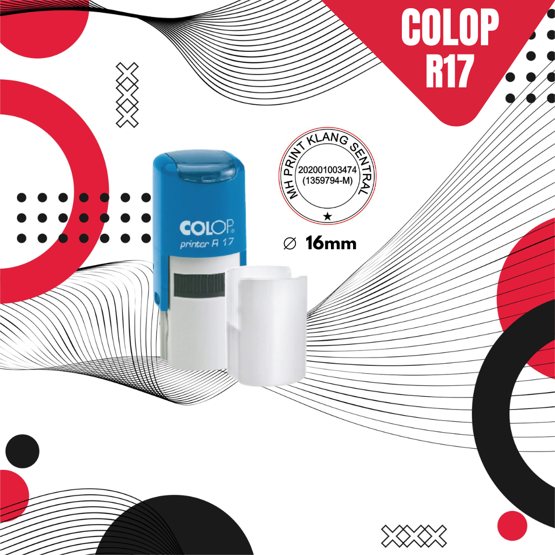 Colop Printer R17 round stamp