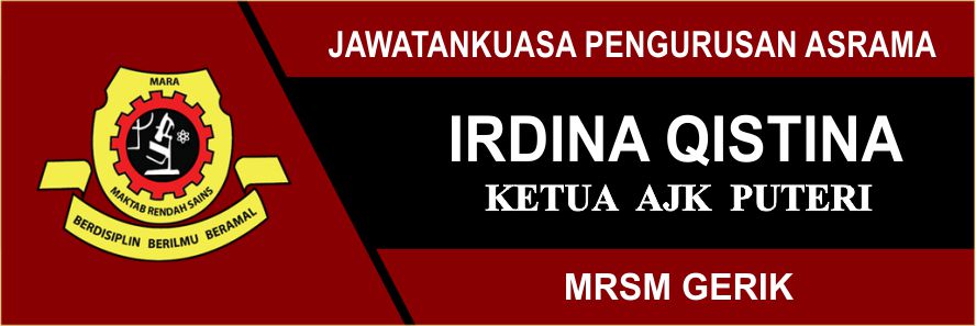 MRSM-27 name tag design