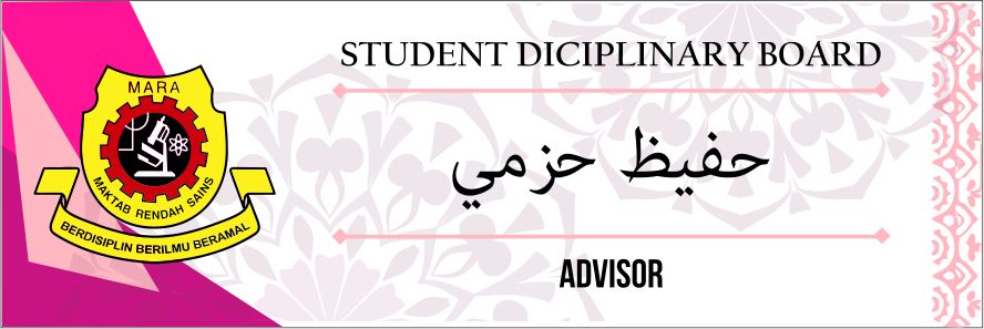 MRSM-26 name tag design
