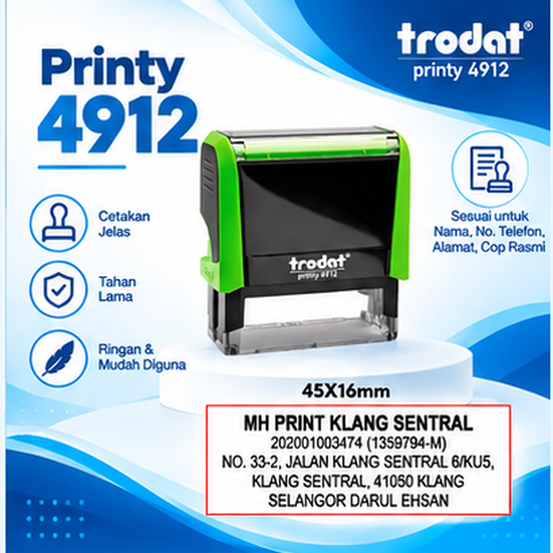 Trodat Printy 4912 self-inking stamp