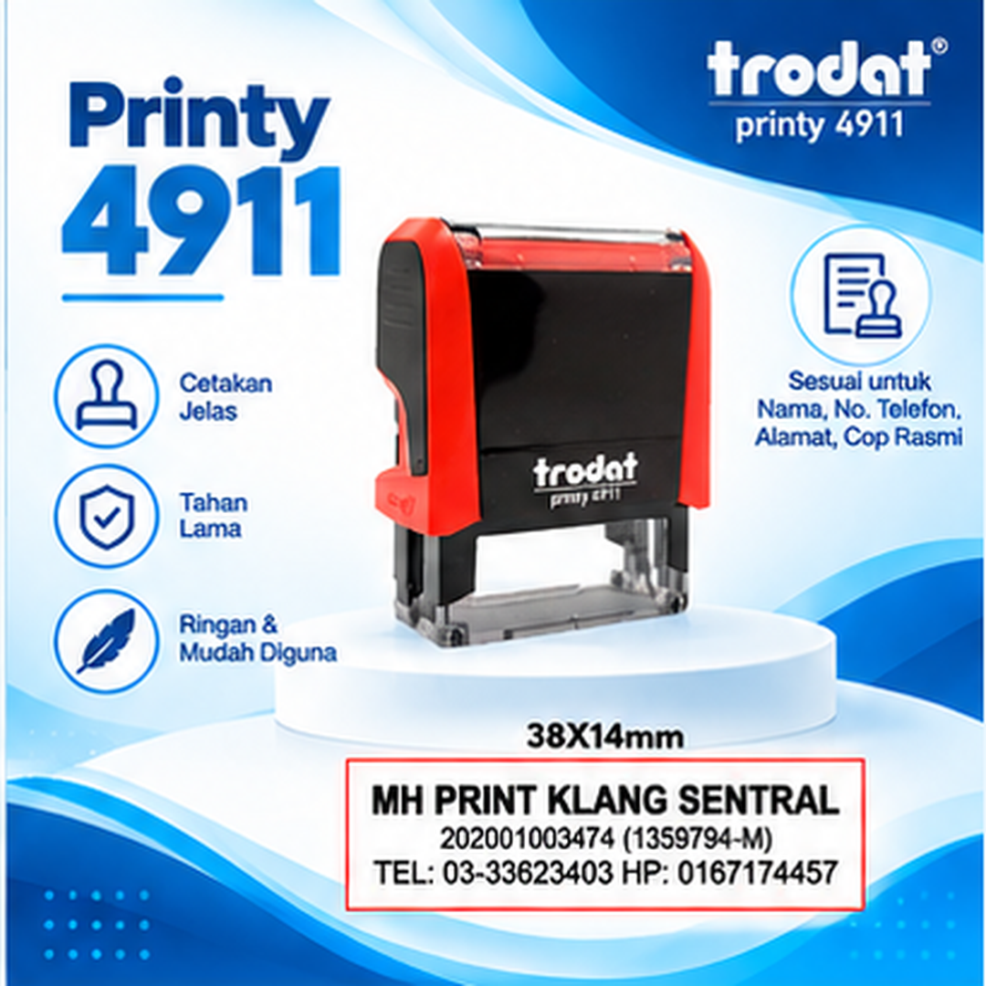 Trodat Printy 4911 self-inking stamp