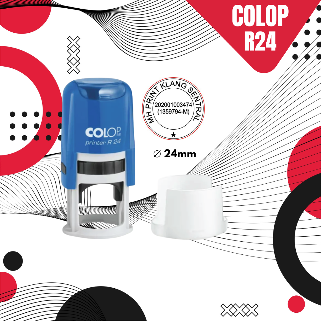 Colop Printer R24 round stamp